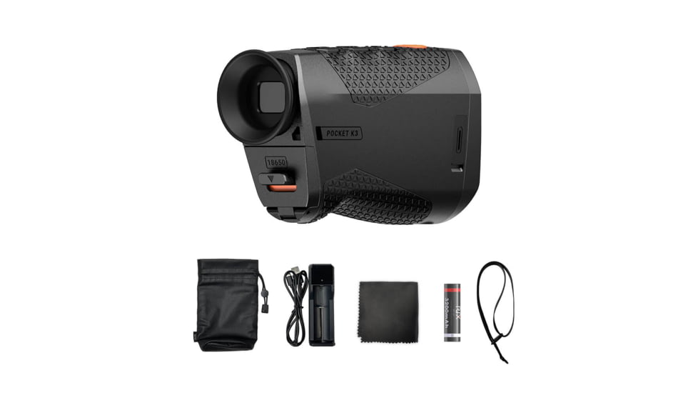 RIX 2x15mm Thermal Imaging Monocular, 50 Hz, 384x288, Black, Small, RIX POCKET K3