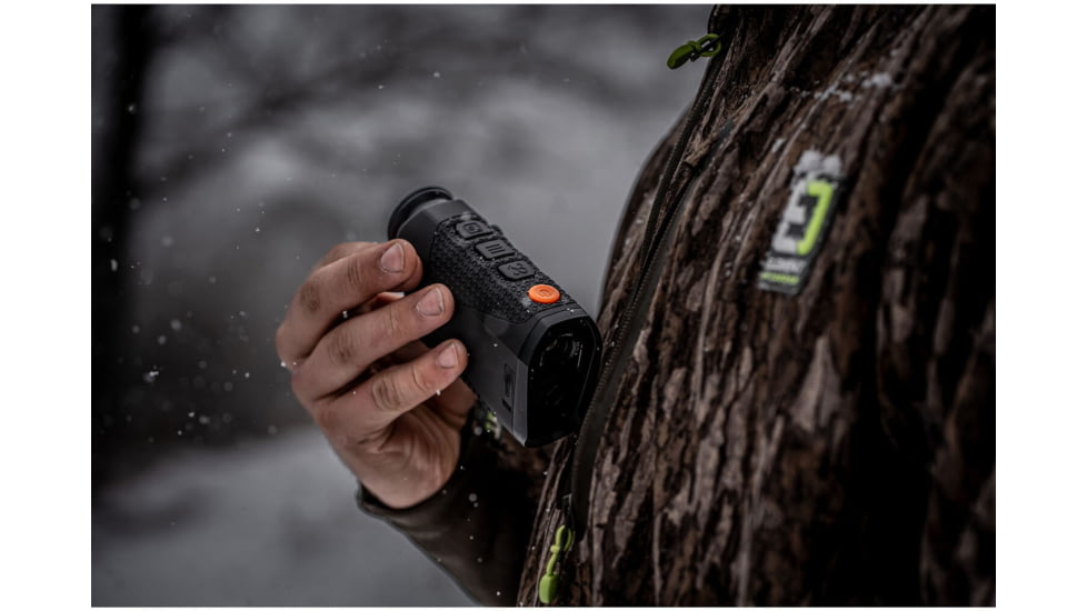 RIX 2x15mm Thermal Imaging Monocular, 50 Hz, 384x288, Black, Small, RIX POCKET K3