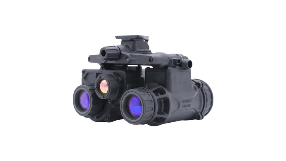 RIX RENV-M 1x25mm Enhanced Night Vision Binocular, Gen 2+, 64 lp/mm, Housing, No Tubes, Black, Small, RENVBN00