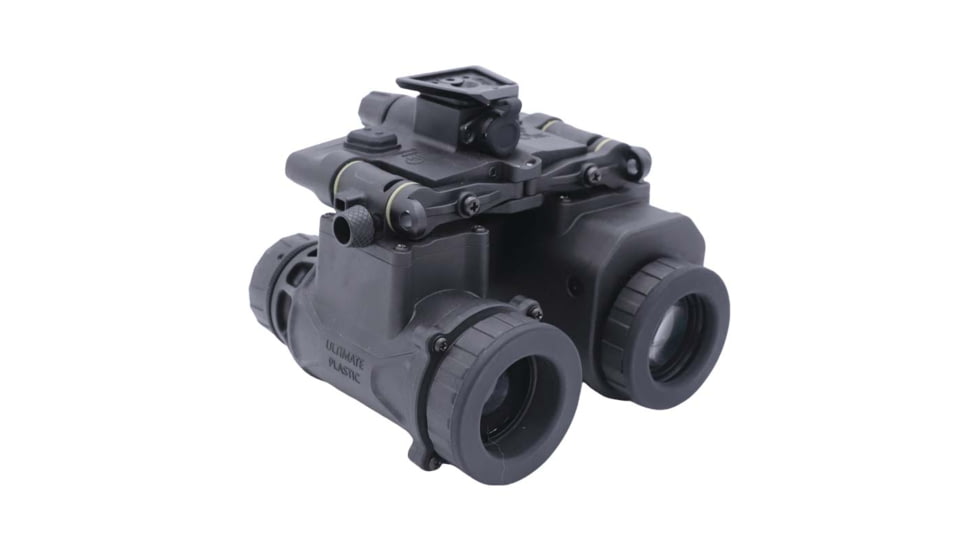 RIX RENV-M 1x25mm Enhanced Night Vision Binocular, Gen 2+, 64 lp/mm, Housing, No Tubes, Black, Small, RENVBN00