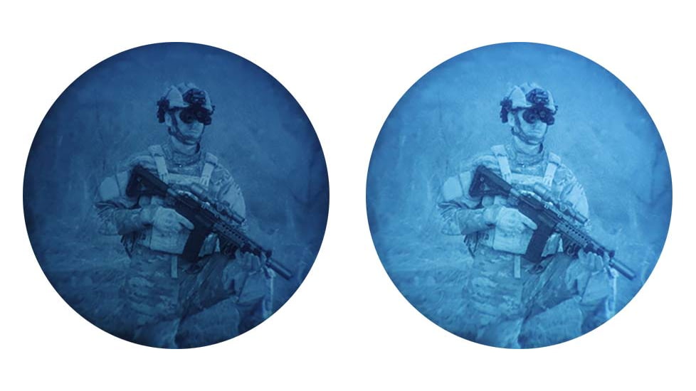 RIX RNV-31 1x25mm Night Vision Binoculars With White Tubes 1400 FOM, Black, Small, RNV31W14