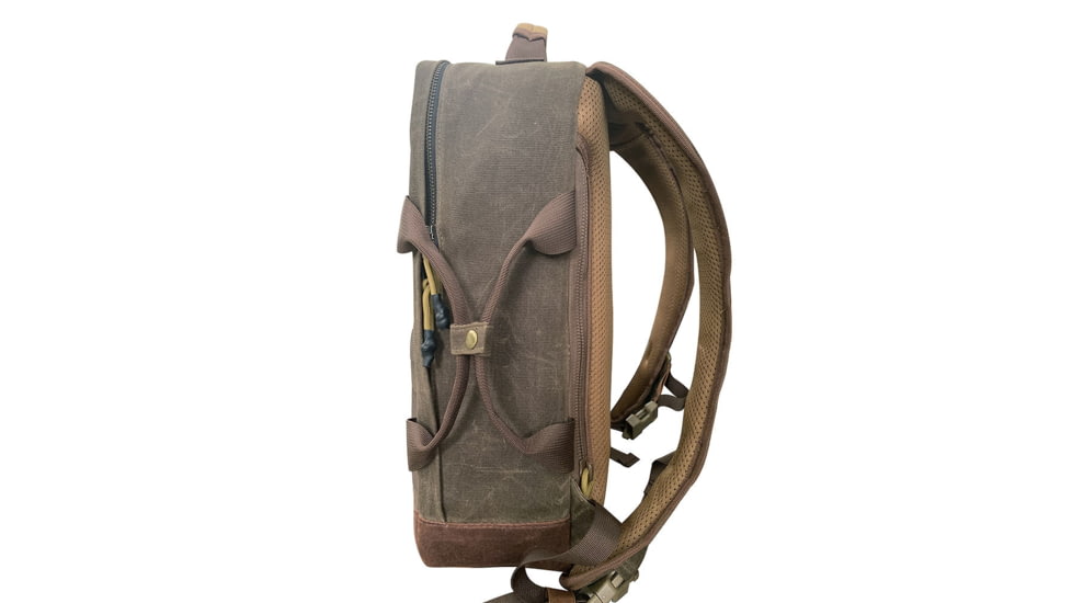 Roaring Fire Dagen Waxed Canvas Backpack, Rustic Brown, 15.75x11.8x3.94 inch, RF-Wax Pack-OD