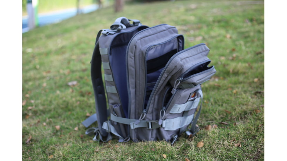 Roaring Fire Timber Wolf Tactical Molle Backpack, Bug Out Bag, Gray, 19.68x11.8x9.8 inch, RF-Graypack-01