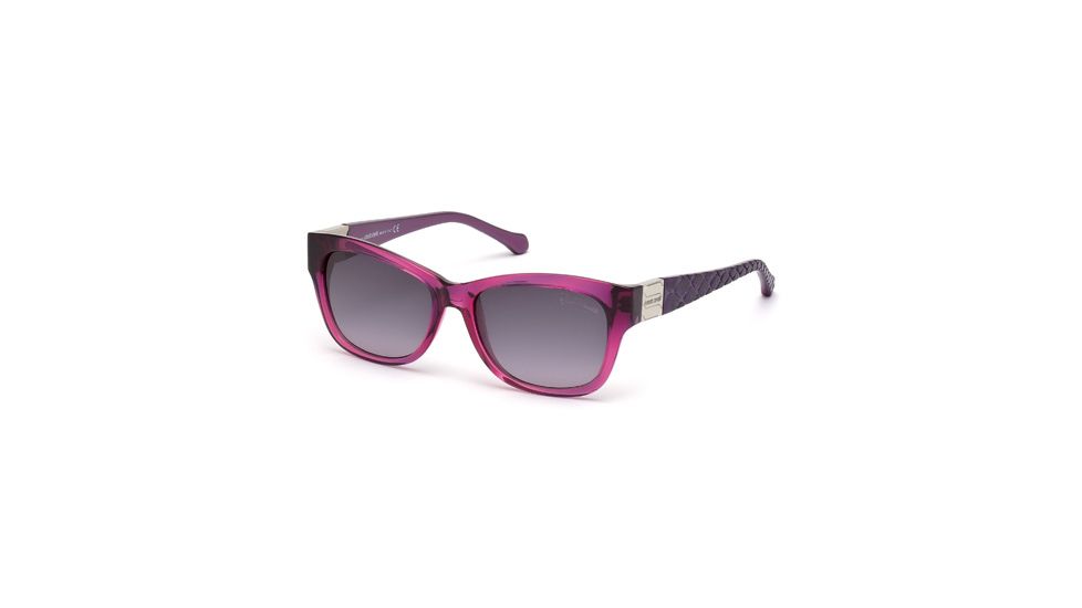 Roberto Cavalli RC785T Sunglasses - Matte Violet Frame Color, Gradient Smoke Lens Color