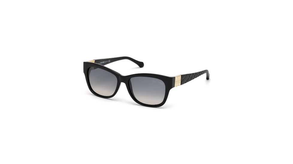 Roberto Cavalli RC785T Sunglasses - Shiny Black Frame Color, Gradient Smoke Lens Color