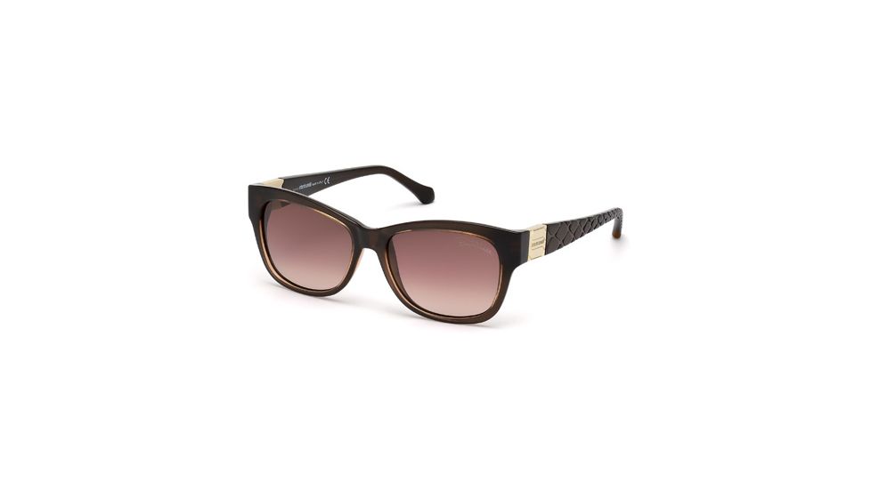 Roberto Cavalli RC785T Sunglasses - Shiny Dark Brown Frame Color, Gradient Brown Lens Color
