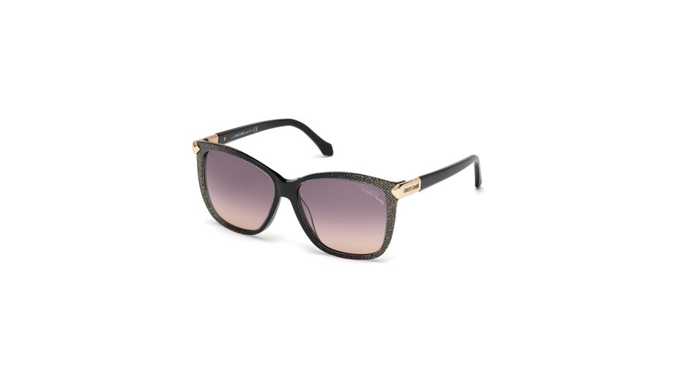 Roberto Cavalli RC902S Sunglasses - Black Frame Color, Gradient Smoke Lens Color