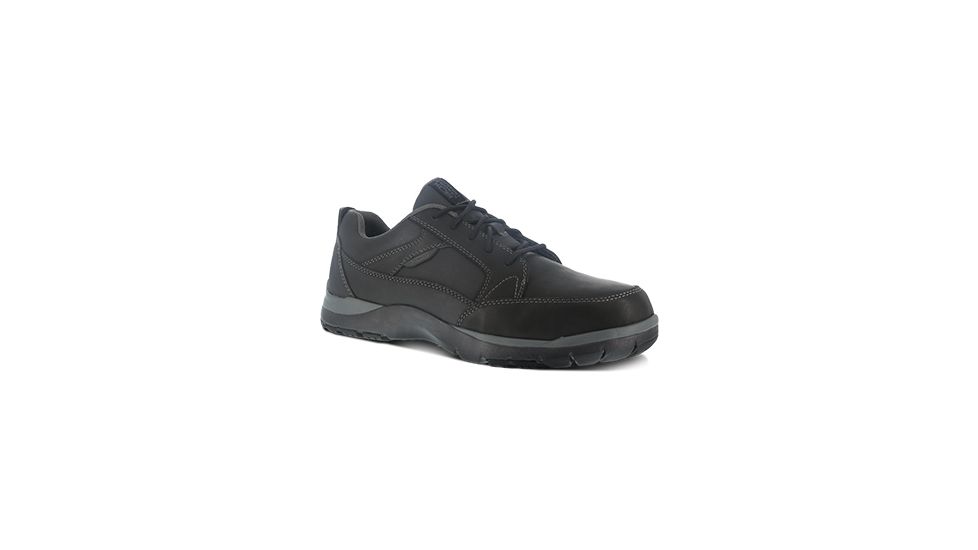 Rockport Kingston Lace Up Oxford, Steel Toe Work Shoe - Mens, Black, 14W RK6676-Black-14-Mens-W