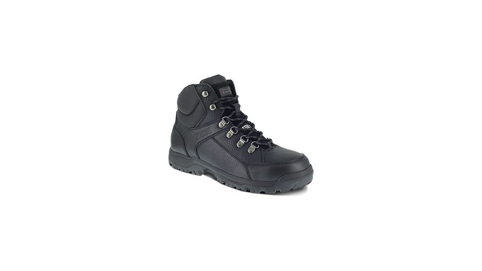 Rockport Lembert Sport Hiker, Steel Toe Work Boot - Mens, Black, 10.5W, RK6250-Black-10.5-Mens-W