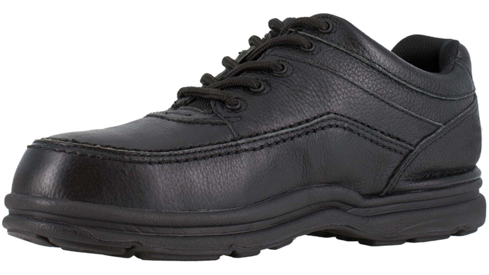 Rockport Mens World Tour 5 Eye Tie Casual Moc Steel Toe Oxford Shoes, Black, 11, RK6761-BLACK-11-MENS-EW