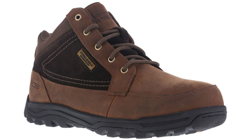 Rockport Trail Technique Waterproof Moc Steel Toe Trail Hiker Boots - Mens, Wide, Brown, 14, 690774379183