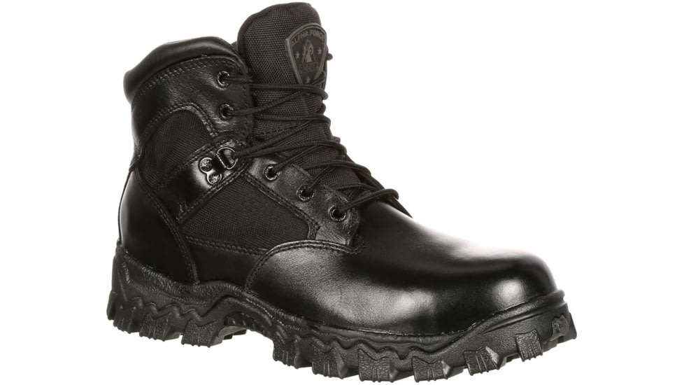 Rocky Boots Alpha Force Waterproof Public Service Boot - Men's, 6.5 US, Medium, Black, FQ0002167-ME-6.5