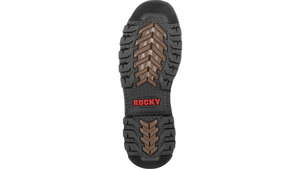Rocky Boots Rams Horn Full-grain Leather Waterproof Composite Toe Work Boot - Men's, 9 US, Medium, Dark Brown, RKK0257-M-9