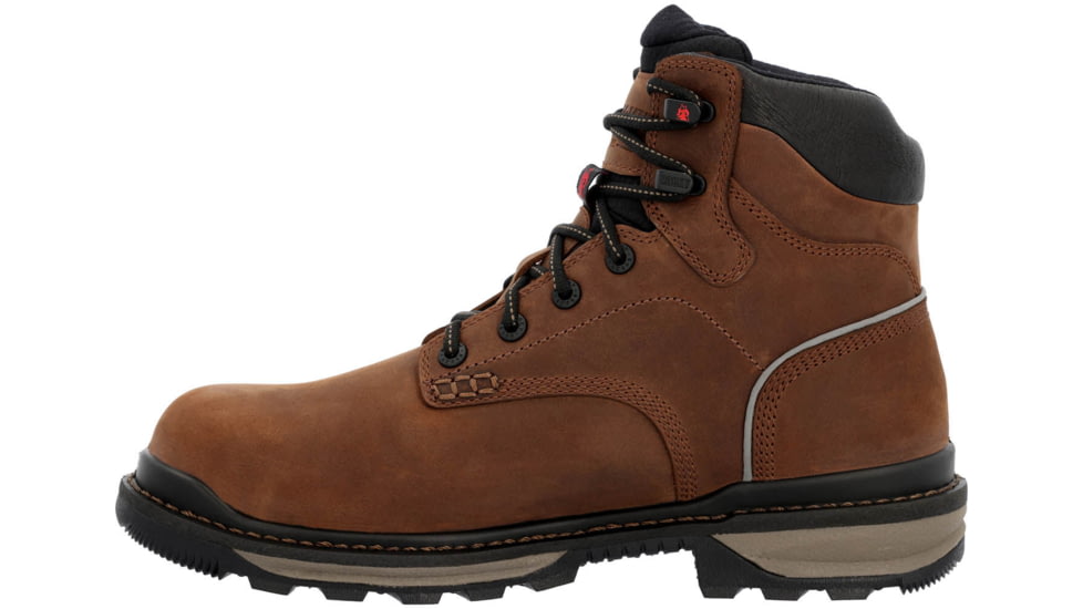 Rocky Boots Rams Horn Waterproof Composite Toe Work Boot - Mens, Crazy Horse, 12, Medium, RKK0388-M-12