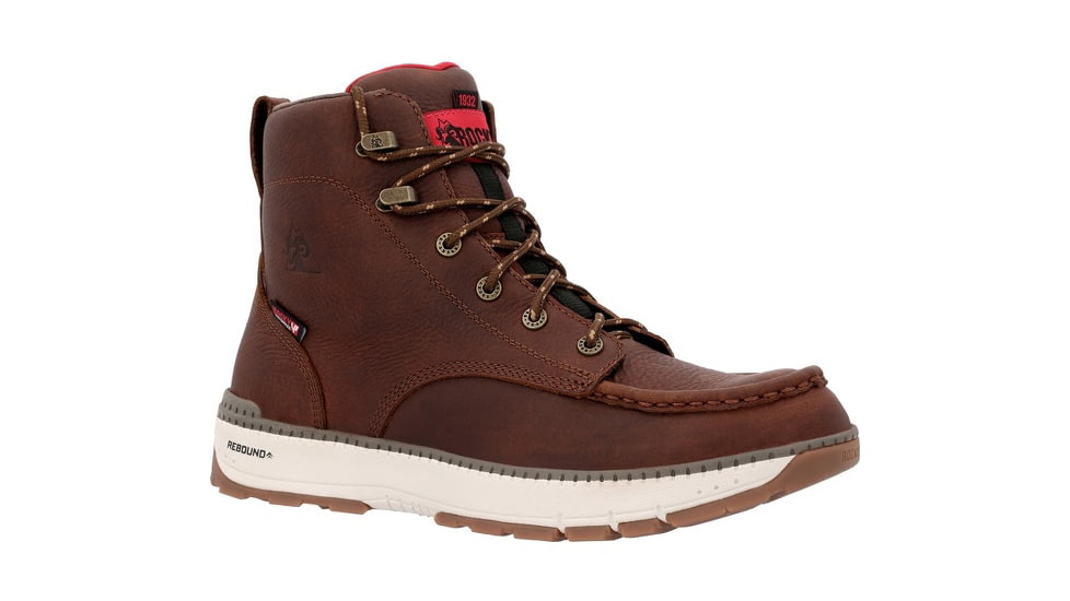 Rocky Boots Rebound Wedge Work Boot - Mens, 6in, Tobacco, 11, RKK0434-M-11