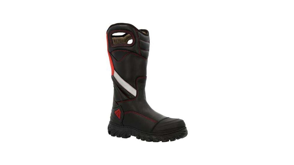 Rocky Boots Rocky Code Red Structure Fire Boots - Mens, Black, 6.5 US, Extra Wide, RKD0087BK65EW
