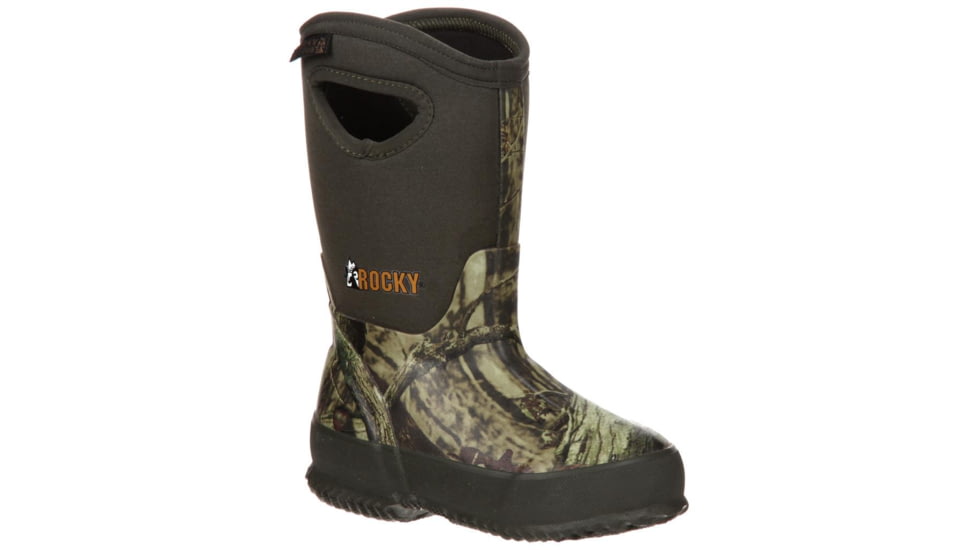 Rocky Kids Rubber Boot 400g, Mossy Oak Break-Up Infinity, 2, RKYS064-2