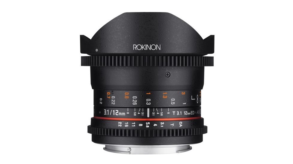 Rokinon 14mm T3.1 Cine Super Wide Angle Camera Lens for Canon EF Mount, Black CV14M-C