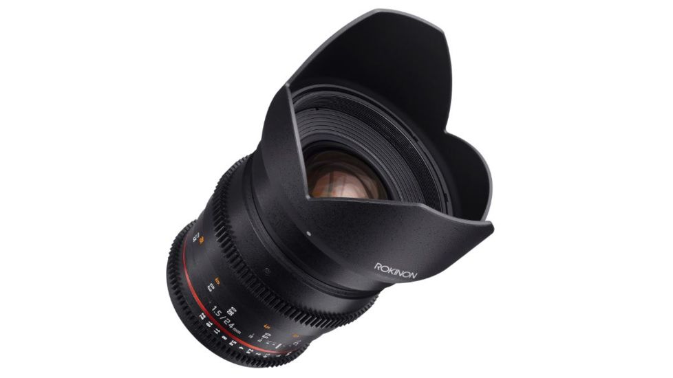 Rokinon DS 24mm T1.5 Cine Camera Lens for Canon EF, Black DS24M-C