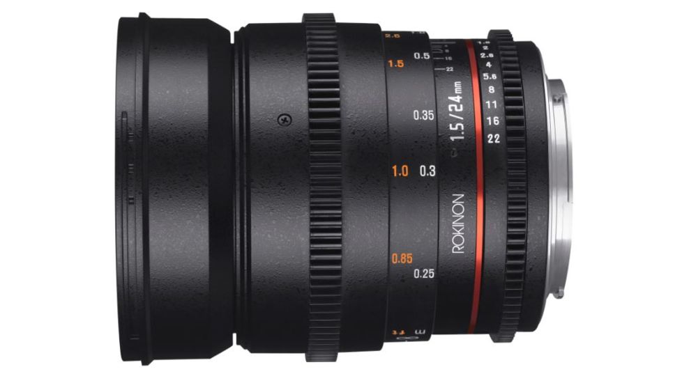 Rokinon DS 24mm T1.5 Cine Camera Lens for Canon EF, Black DS24M-C