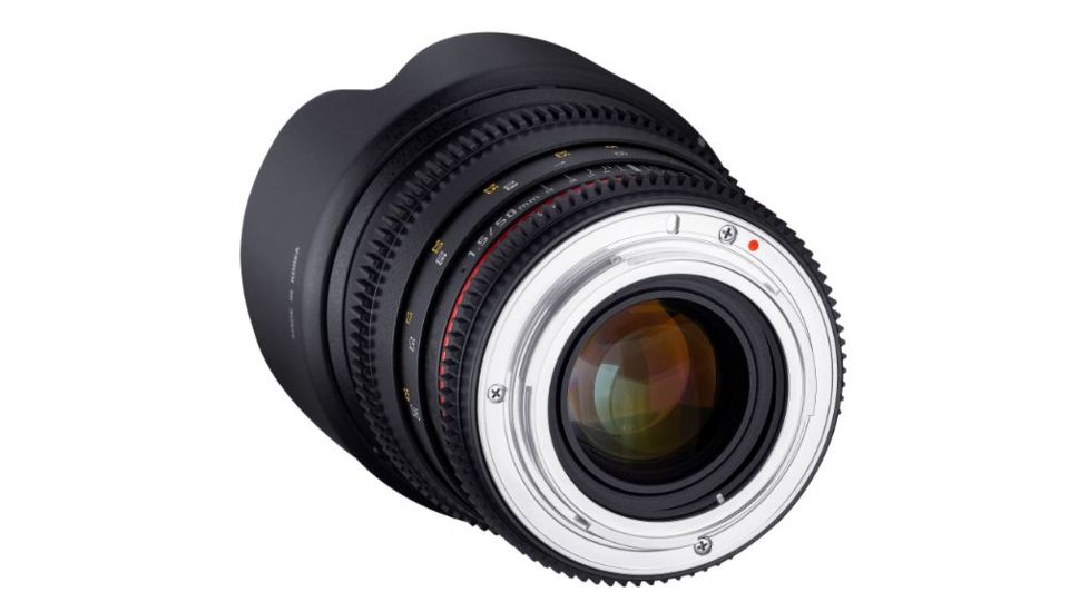 Rokinon DS 50mm T1.5 Cine Camera Lens for Canon EF, Black DS50M-C