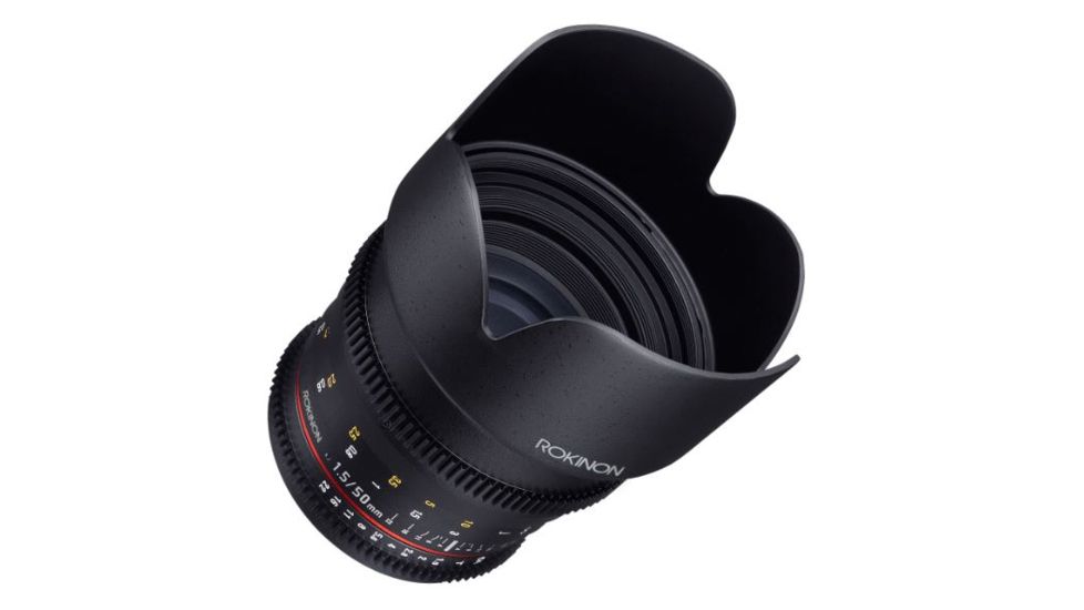 Rokinon DS 50mm T1.5 Cine Camera Lens for Canon EF, Black DS50M-C