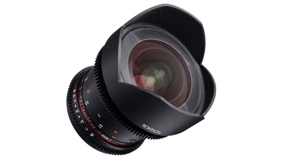 Rokinon DS 14mm T3.1 Cine Camera Lens for Canon EF, Black DS14M-C