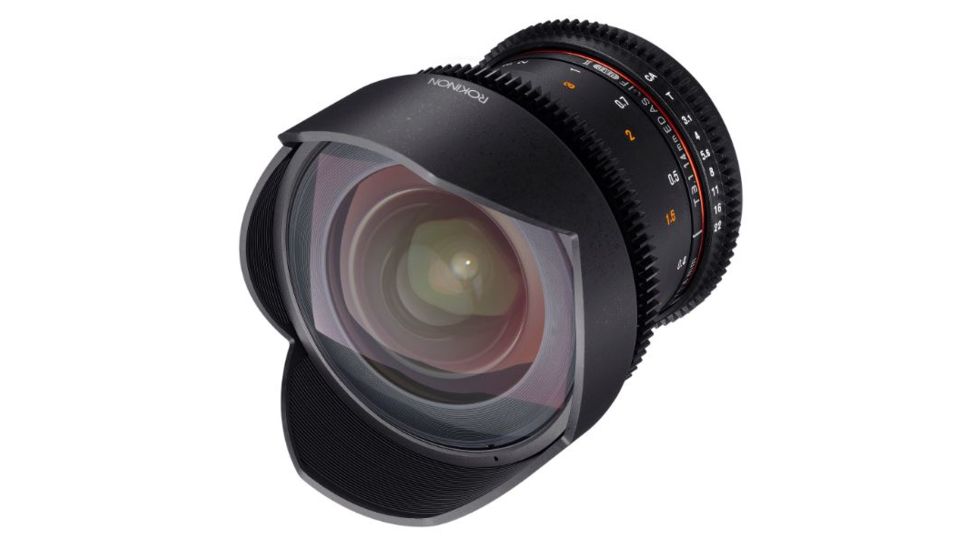 Rokinon DS 14mm T3.1 Cine Camera Lens for Canon EF, Black DS14M-C