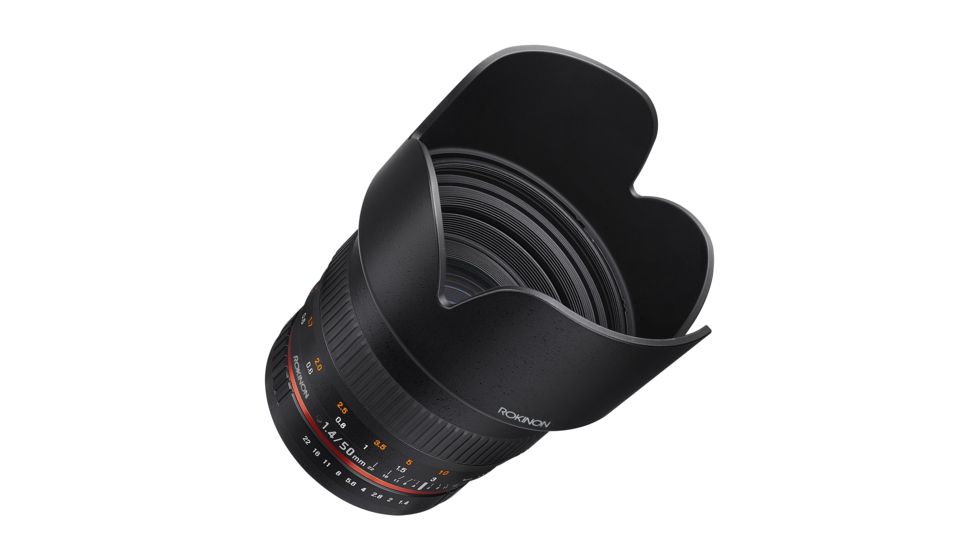 Rokinon 24mm F1.4 ED UMC Wide Angle Camera Lens for Canon EF Mount, Black RK24M-C