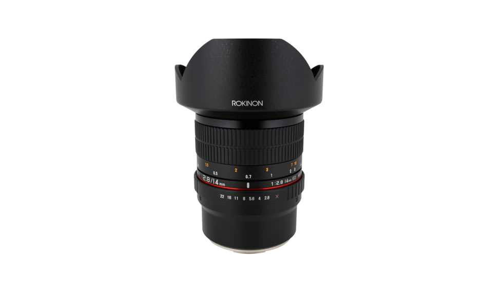 Rokinon 14mm F2.8 IF ED Super Wide Angle Camera Lens for Fuji X Mount, Black FE14M-FX