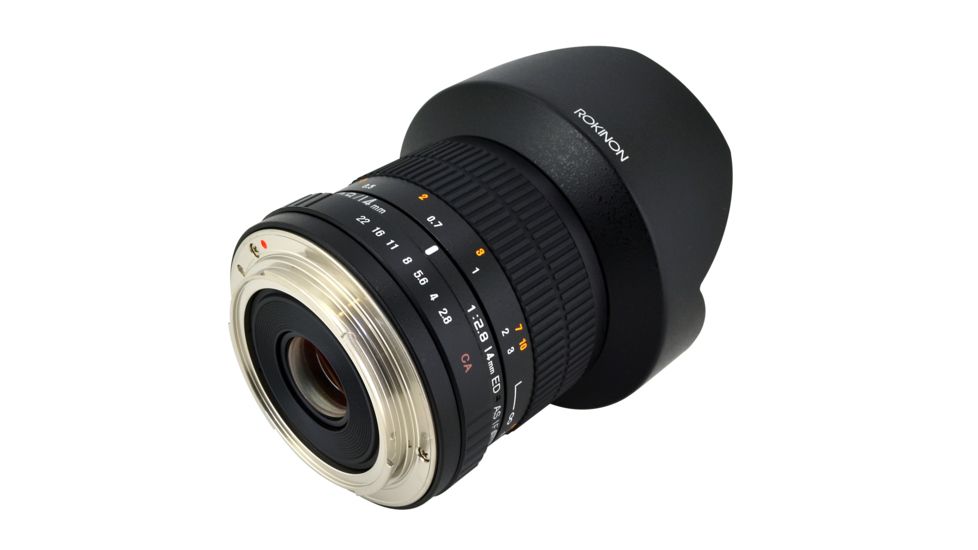 Rokinon 14mm F2.8 IF ED Super Wide Angle Camera Lens for Canon EF Mount, Black FE14M-C