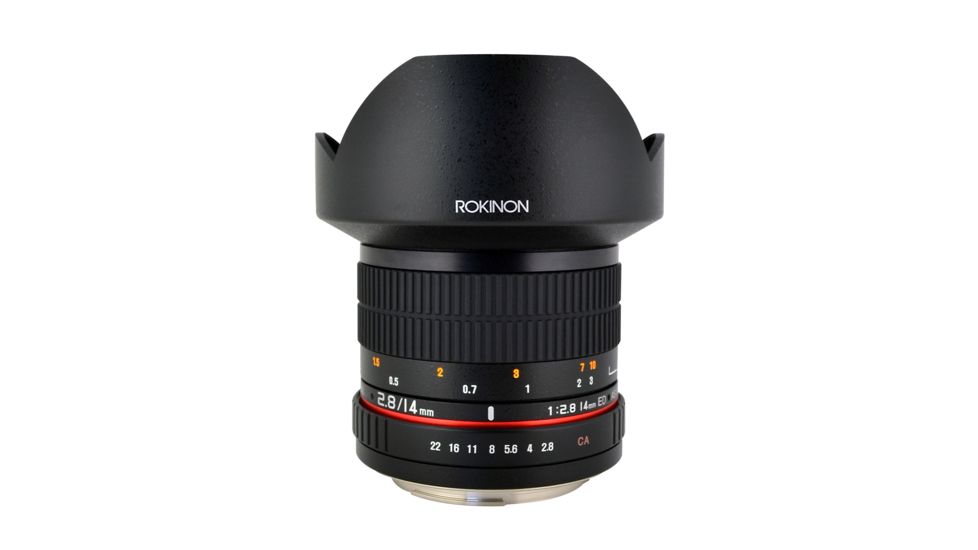 Rokinon 14mm F2.8 IF ED Super Wide Angle Camera Lens for Canon EF Mount, Black FE14M-C