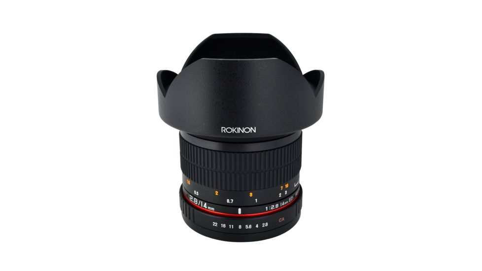Rokinon 14mm F2.8 IF ED Super Wide Angle Camera Lens for Canon EF Mount, Black FE14M-C