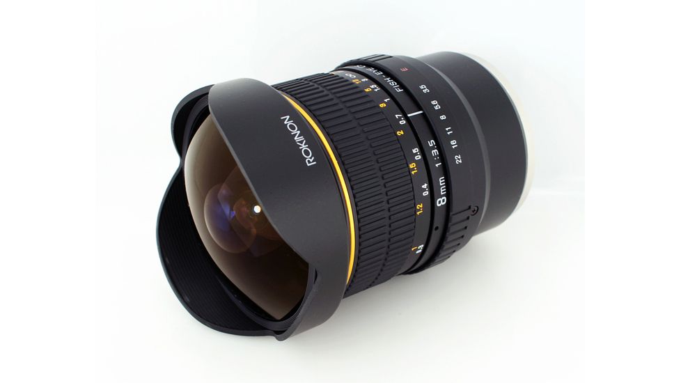 Rokinon 8mm F3.5 Fisheye Camera Lens for Sony E-Mount, Black FE8M-NEX