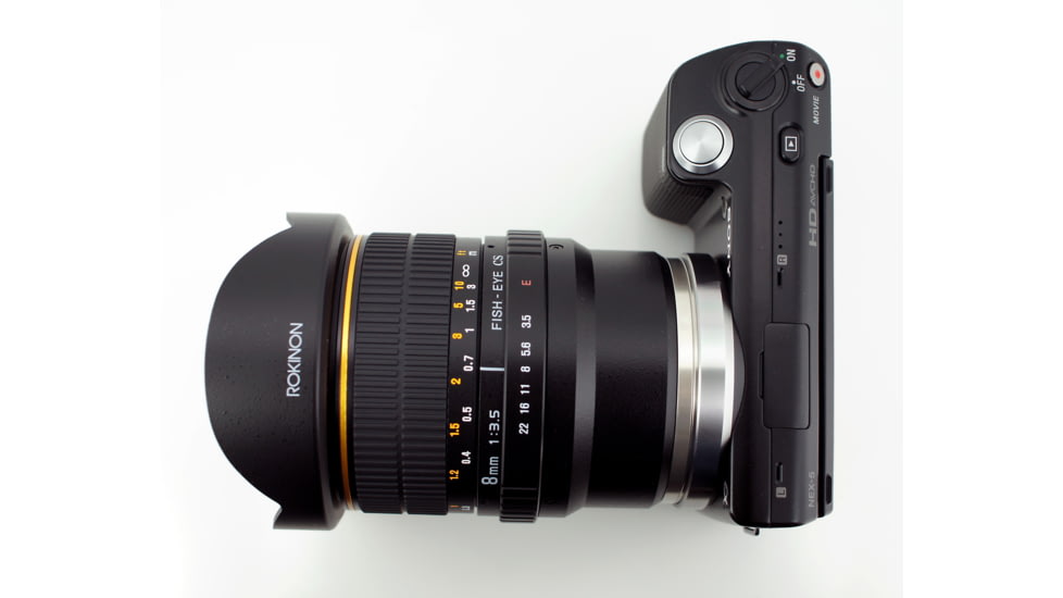 Rokinon 8mm F3.5 Fisheye Camera Lens for Sony E-Mount, Black FE8M-NEX
