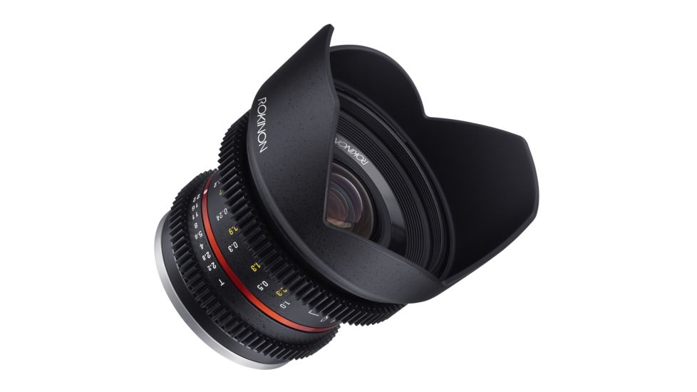 Rokinon 12mm T2.2 Cine Super Wide Angle Camera Lens for Canon M Mount, Black CV12M-M