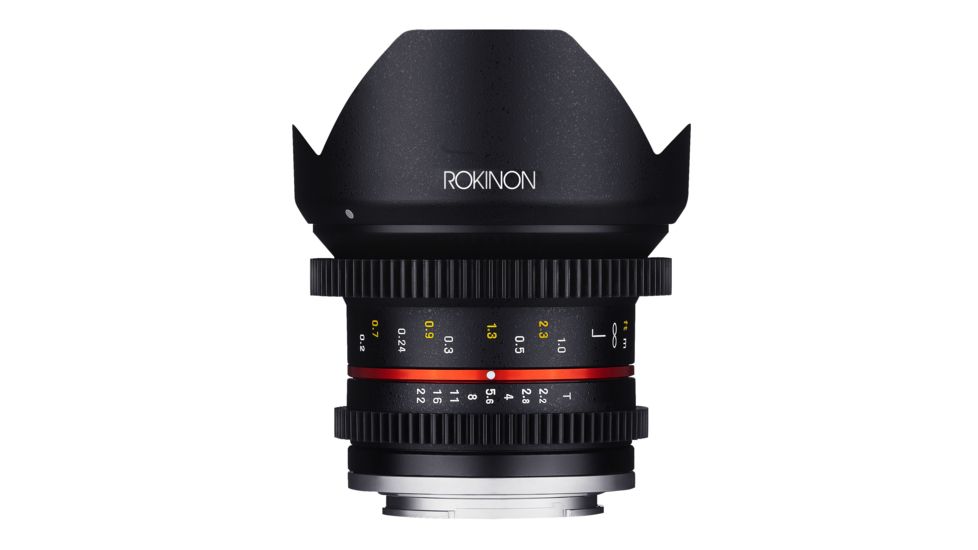 Rokinon 12mm T2.2 Cine Super Wide Angle Camera Lens for Canon M Mount, Black CV12M-M