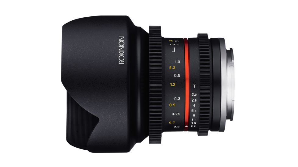 Rokinon 12mm T2.2 Cine Super Wide Angle Camera Lens for Canon M Mount, Black CV12M-M