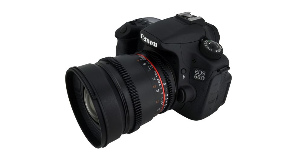 Rokinon 16mm T2.2 Cine Wide Angle Camera Lens for Canon EF Mount, Black CV16M-C