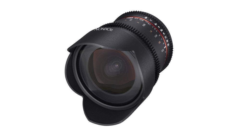 Rokinon 10mm T3.1 Cine Super Wide Angle Camera Lens for Canon EF Mount, Black CV10M-C