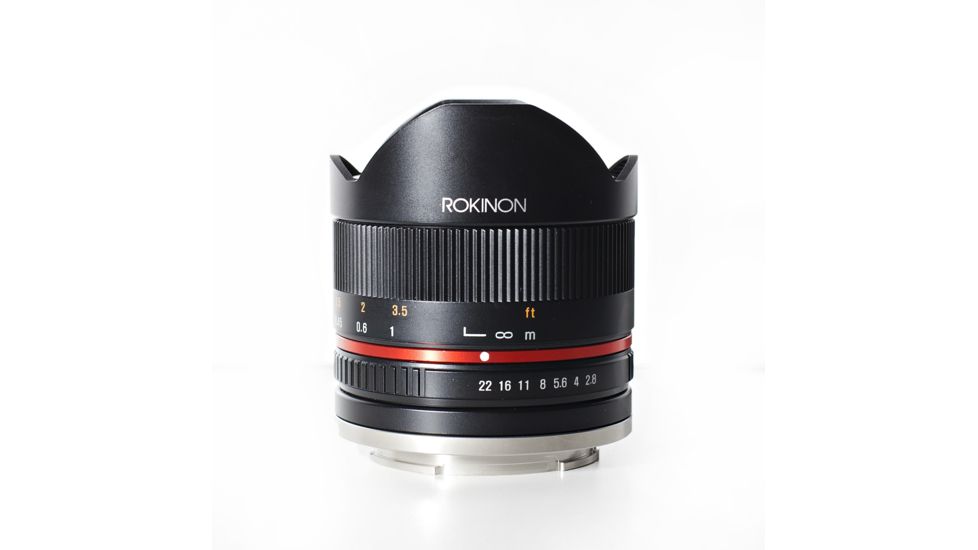 Rokinon Series 2 8mm F2.8 UMC Ultra Wide Angle Fisheye Camera Lens for Sony E-Mount (Black) RK8MBK28-E