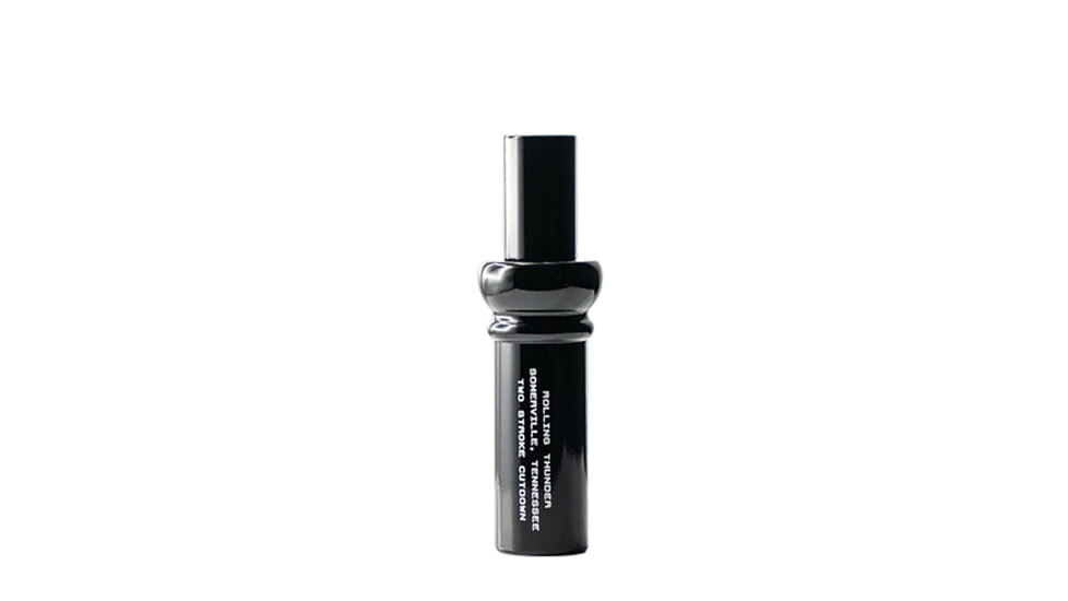 Rolling Thunder Game Two Stroke Double Reed Cutdown Game Call, Ducks, Blackout, DC212BLK