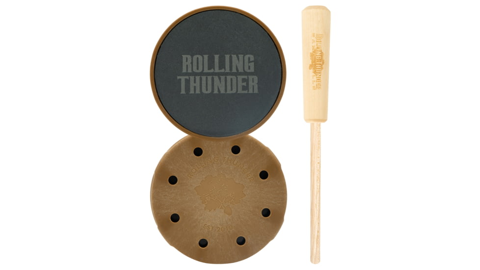 Rolling Thunder Game Thunderdome Slate Pot Call w/ Hickory Striker, Turkey, TCP-TDS