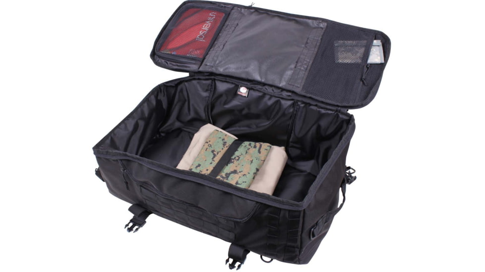 Rothco 3-In-1 Convertible Mission Bag, Black, 23500-Black