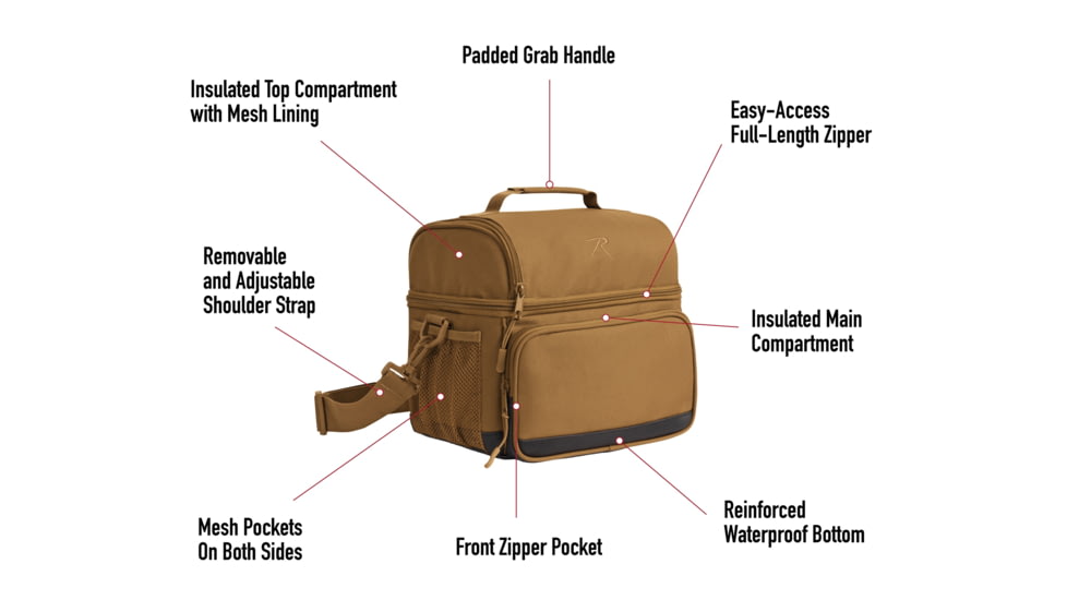 Rothco 925 Lunch Cooler, Work Brown, 29092-WorkBrown