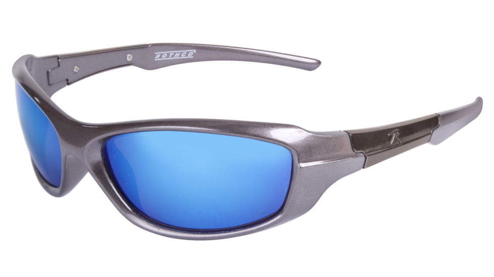 Rothco 9MM Sunglasses, Blue / Mirror, 4356-BlueMirror