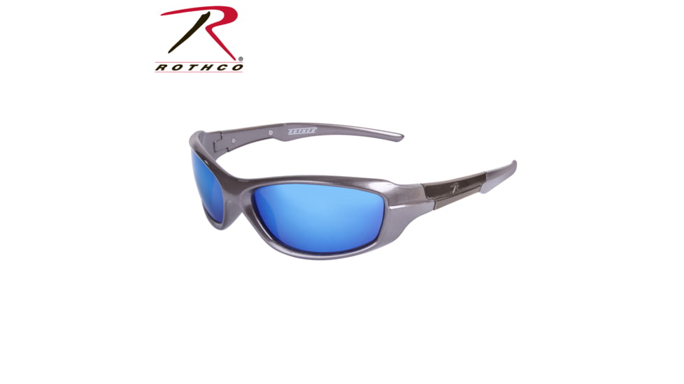 Rothco 9MM Sunglasses, Blue / Mirror, 4356-BlueMirror