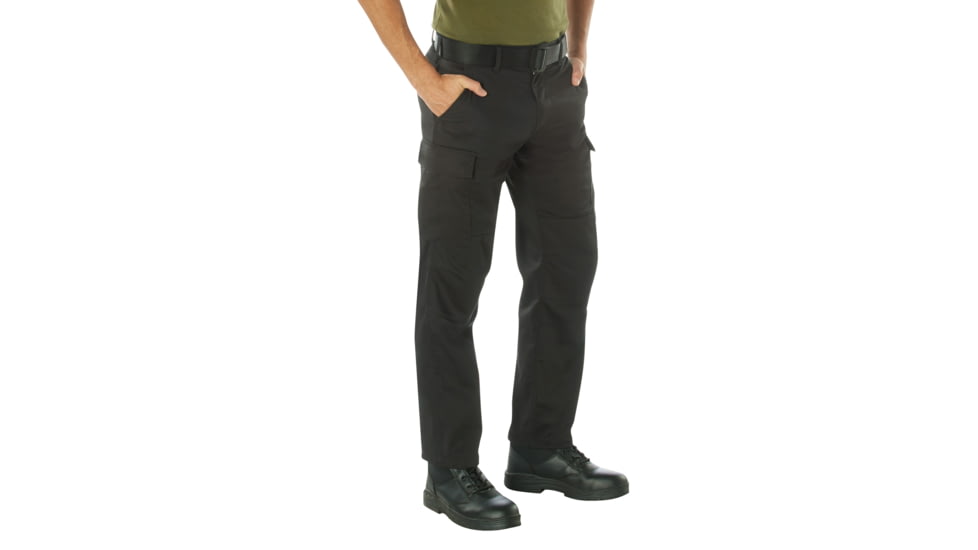 Rothco Active Flex BDU Cargo Pants - Men's, Black, 28 Waist/30 Inseam, 62072-Black-28Wx30L