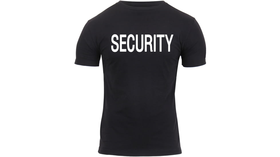 Rothco Athletic Fit Security T-Shirt, Mens, Black, Extra Large, 1194-947