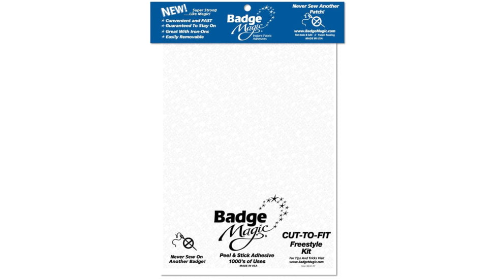 Rothco Badge Magic Adhesive Cut To Fit Freestyle Kit, Clear, 1284